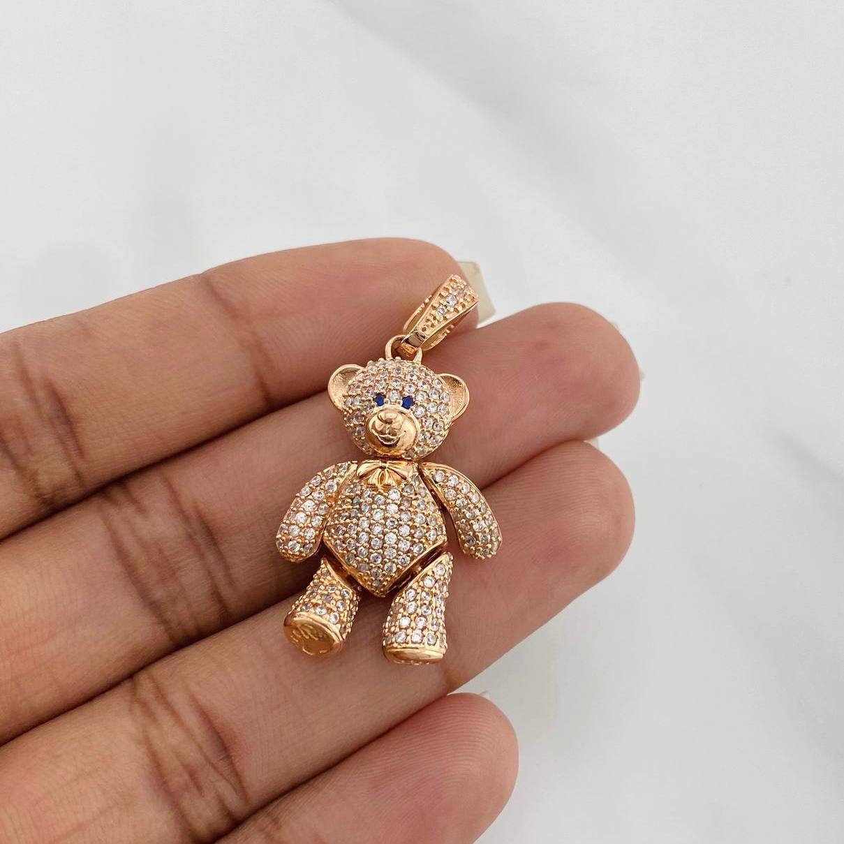 Articulated Bear Pendant 9.75 g / 1 1/2 in 18K Rose Gold