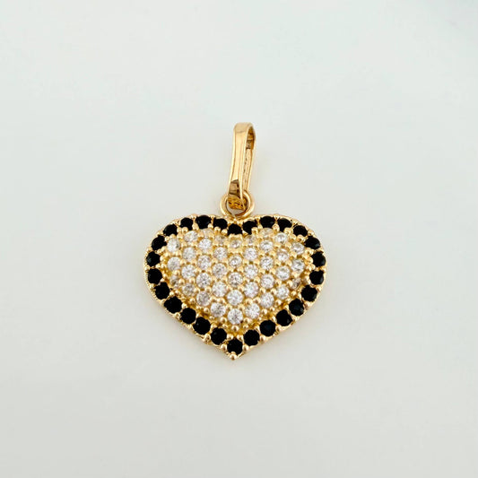 Dije Corazón Tupido 1.6 g / 3/4 in Oro Amarillo 18K