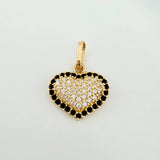 Dije Corazón Tupido 1.6 g / 3/4 in Oro Amarillo 18K
