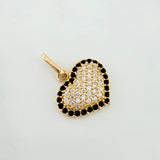 Dije Corazón Tupido 1.6 g / 3/4 in Oro Amarillo 18K