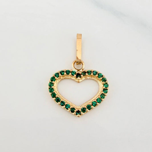 Dije Silueta Corazón 0.8 g / 3/4 in Oro Amarillo 18K