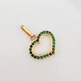 Dije Silueta Corazón 0.8 g / 3/4 in Oro Amarillo 18K