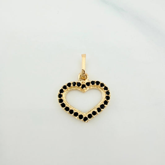 Dije Silueta Corazón 0.8 g / 3/4 in Oro Amarillo 18K