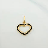 Dije Silueta Corazón 0.8 g / 3/4 in Oro Amarillo 18K