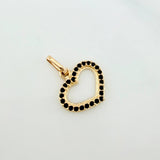 Dije Silueta Corazón 0.8 g / 3/4 in Oro Amarillo 18K