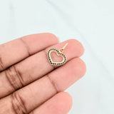 Dije Silueta Corazón 0.8 g / 3/4 in Oro Amarillo 18K