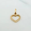 Pendant Heart Silhouette 0.8 g / 3/4 in Yellow Gold 18K