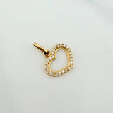 Dije Silueta Corazón 0.85 g / 3/4 in Oro Amarillo 18K