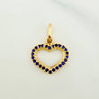 Pendant Heart Silhouette 0.8 g / 3/4 in 18K Yellow Gold