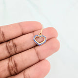 Dije Silueta Corazón 0.7 g / 3/4 in Oro Amarillo 18K