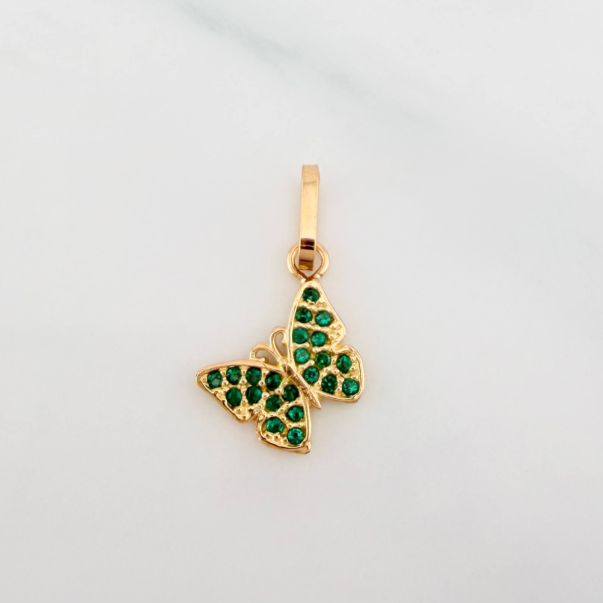 Dije Mariposa 0.75 g / 3/4 in Oro Amarillo 18K