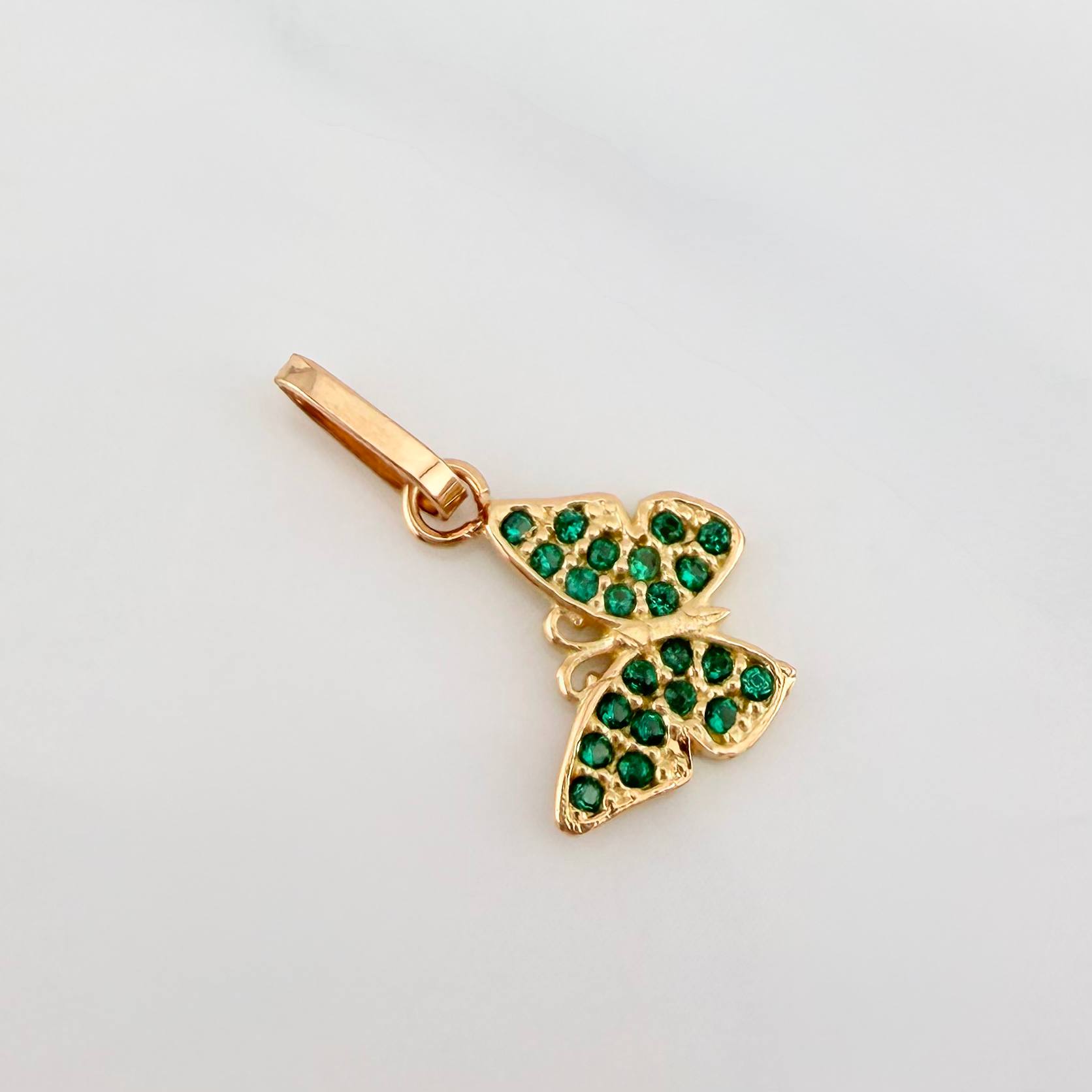 Dije Mariposa 0.75 g / 3/4 in Oro Amarillo 18K