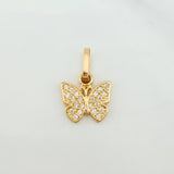 Dije Mariposa 0.75 g / 1/2 in Oro Amarillo 18K