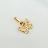 Dije Mariposa 0.75 g / 1/2 in Oro Amarillo 18K