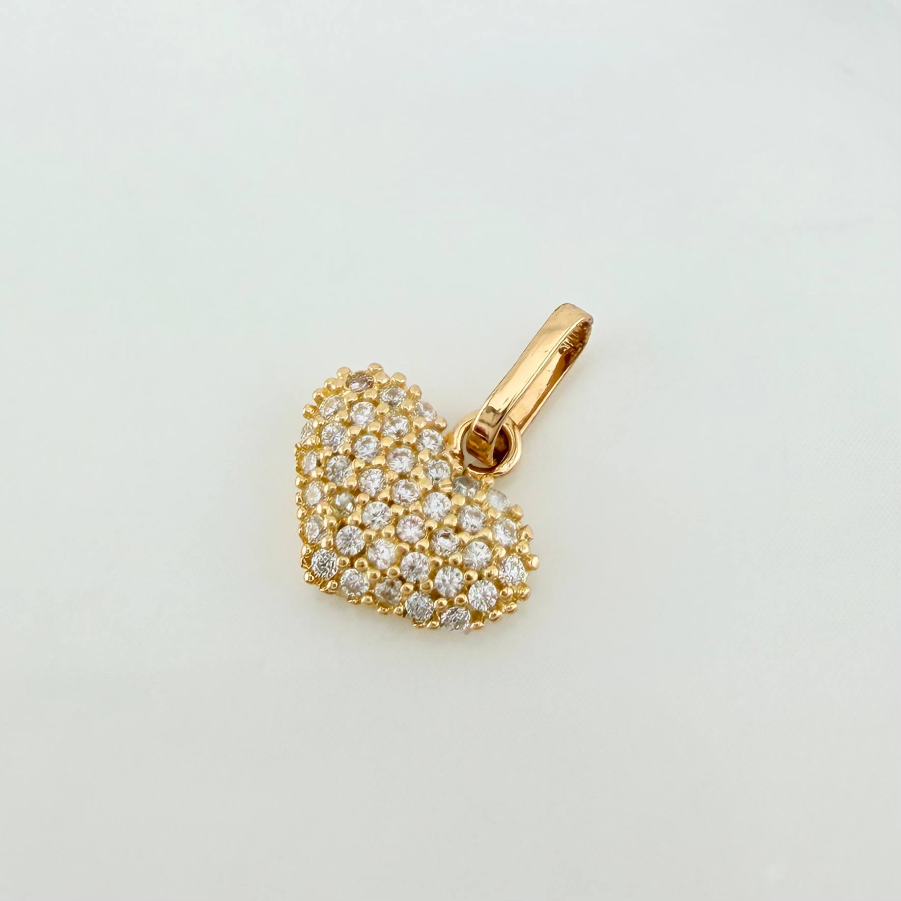 Pendant Heart 0.9 g / 1/2 in 18K Yellow Gold