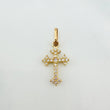 Dije Cruz Gótica 0.7 g / 3/4 in Oro Amarillo 18K