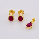 Topos Dije Gota Esmeraldas 1Qts 1.55g / in / 6.9mm Oro Amarillo 18K