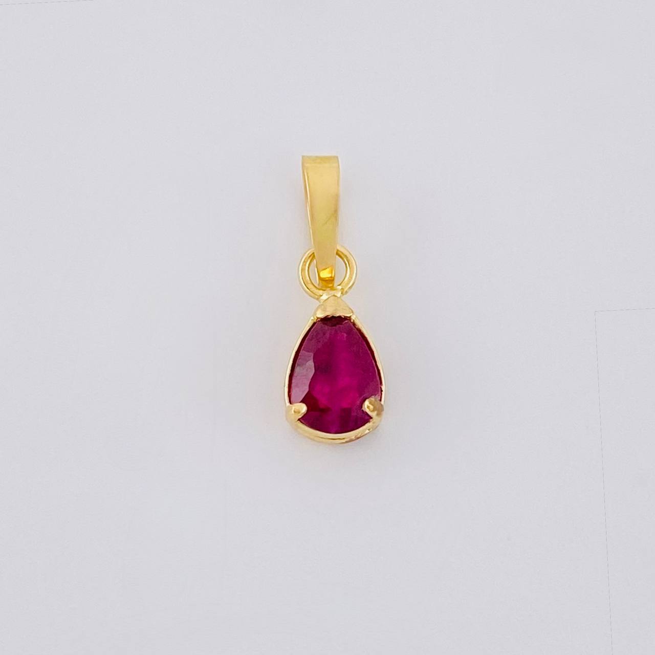 Topos Dije Gota Esmeraldas 1Qts 1.55g / in / 6.9mm Oro Amarillo 18K