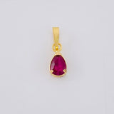 Topos Dije Gota Esmeraldas 1Qts 1.55g / in / 6.9mm Oro Amarillo 18K