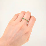 Anillo Churumbela Esmeraldas 21pts 2g / T5 Oro Amarillo 18K