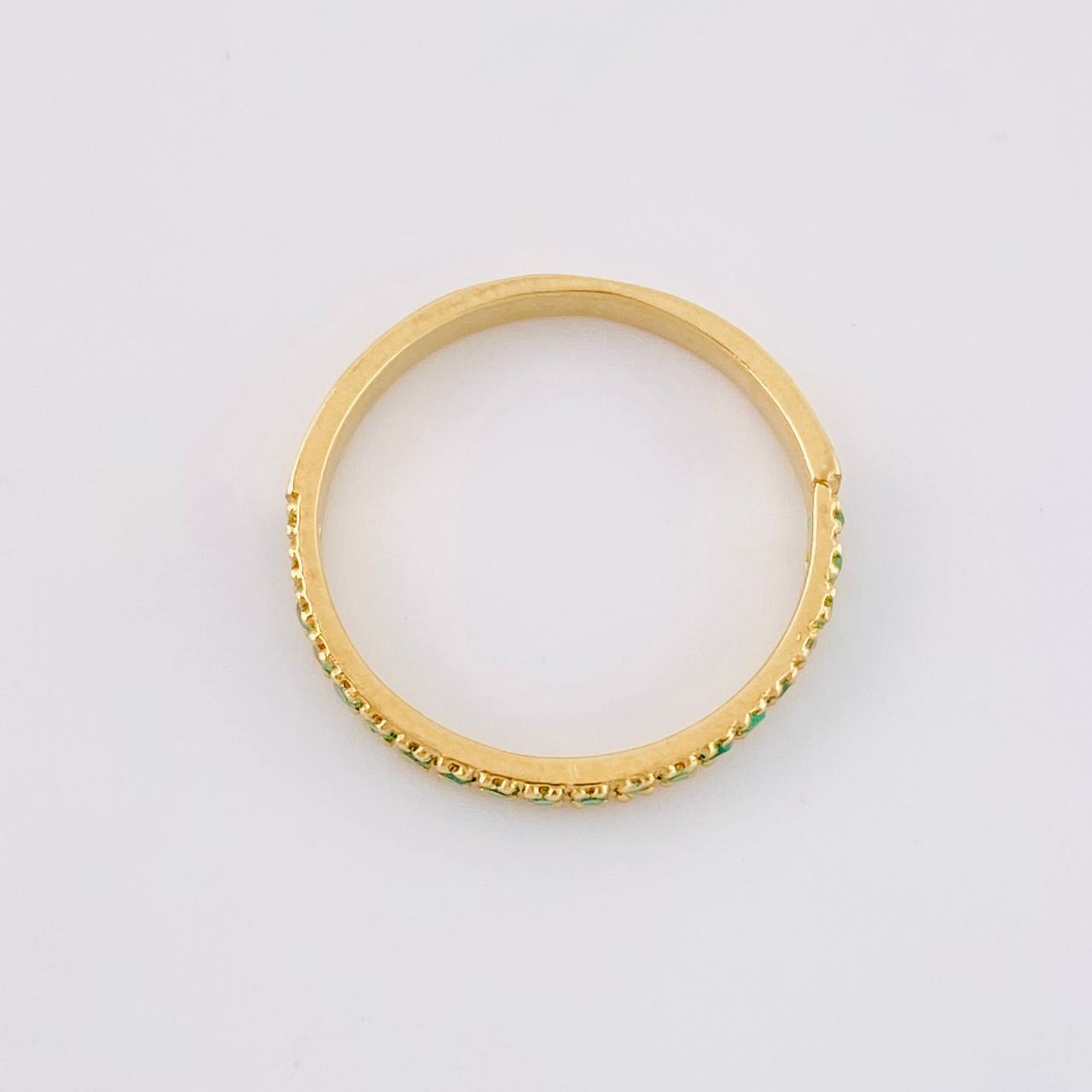 Anillo Churumbela Esmeraldas 19pts 2g / T4 3/4 Oro Amarillo 18K
