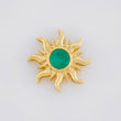 Dije Sol Esmeralda 82pts 4.05g / 3/4 in Oro Amarillo 18K