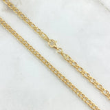 Cadena Garibaldi 5.45gr / 50cm / 3.6mm Oro Amarillo +3 18K