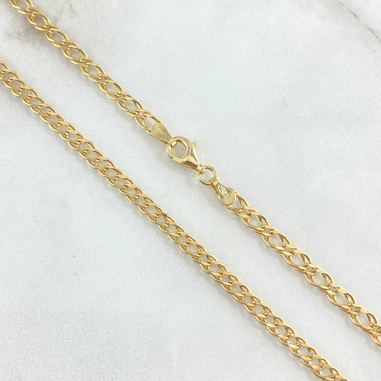 Wheat Chain 5.35gr / 50cm / 3.6mm Yellow Gold +3 18K