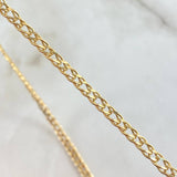 Wheat Chain 5.35gr / 50cm / 3.6mm Yellow Gold +3 18K