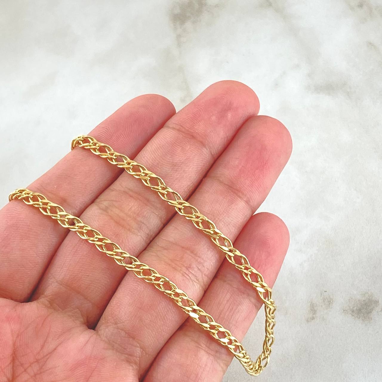Wheat Chain 5.35gr / 50cm / 3.6mm Yellow Gold +3 18K