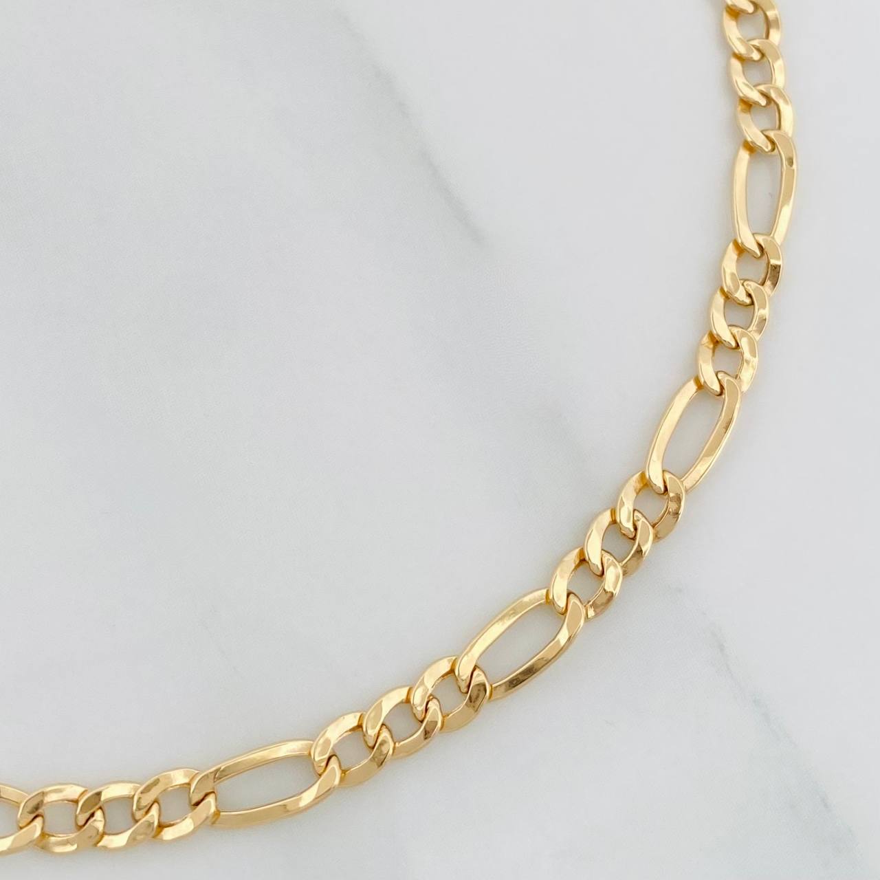 Pulso Fígaro 1.55g / 7 1/2 in / 3.53mm Oro Amarillo 18K