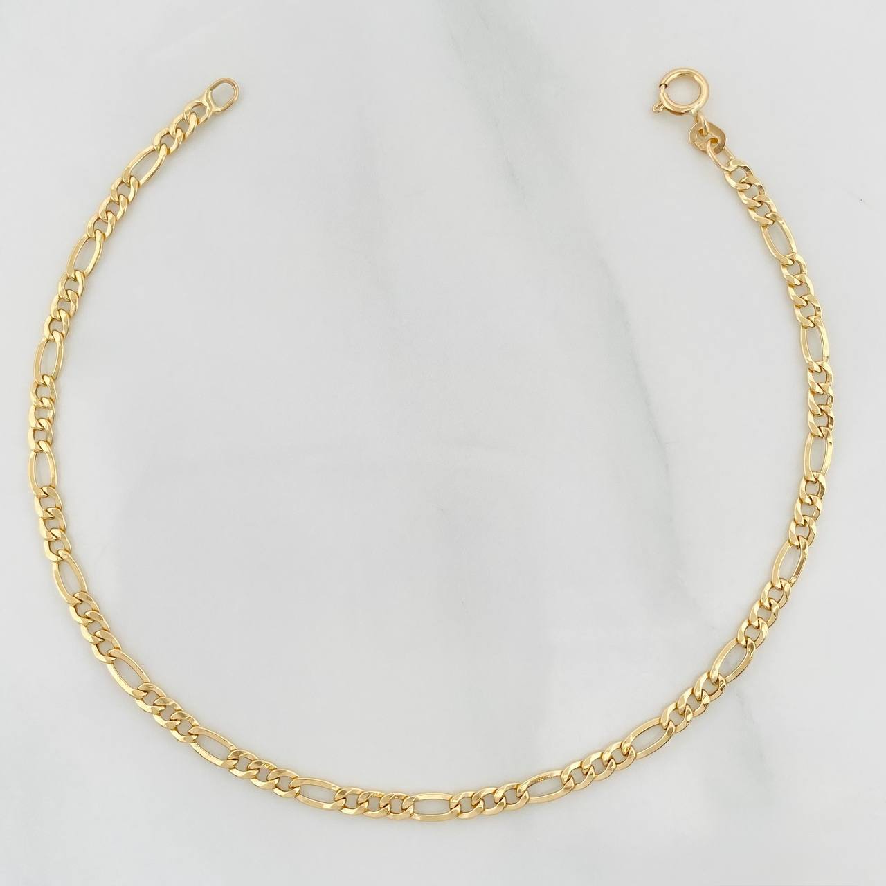 Pulso Fígaro 1.05g / 7 1/2 in / 2.6mm Oro Amarillo 18K