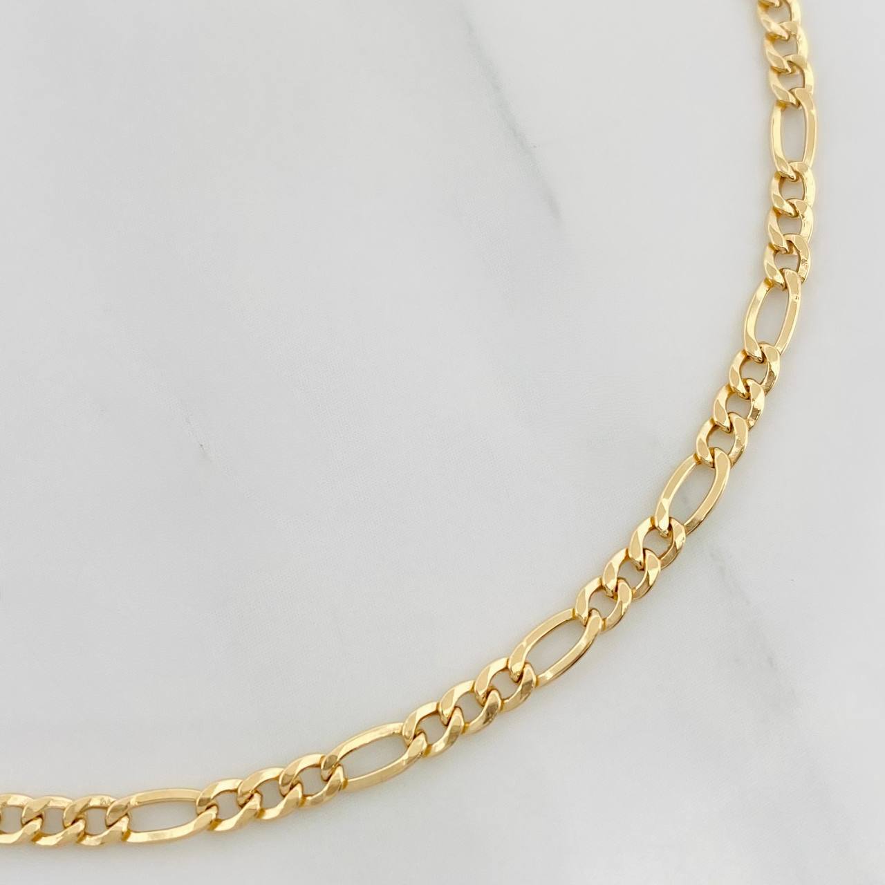 Pulso Fígaro 1.05g / 7 1/2 in / 2.6mm Oro Amarillo 18K