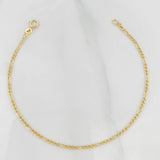 Pulso Figaro 0.7g / 7 1/2 in / 1.7mm Oro Amarillo 18K