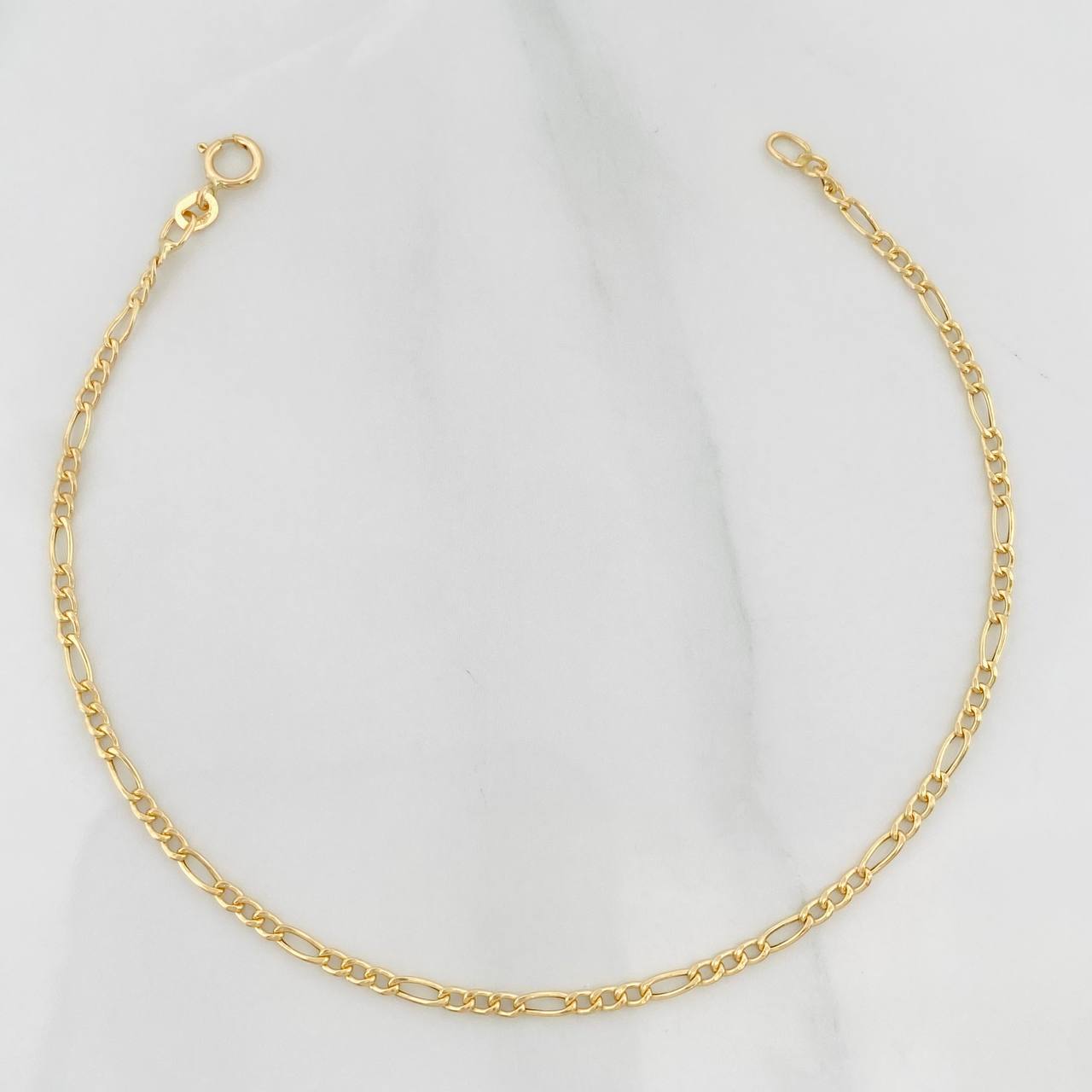 Pulso Figaro 0.65g / 7 1/2 in / 1.8mm Oro Amarillo 18K