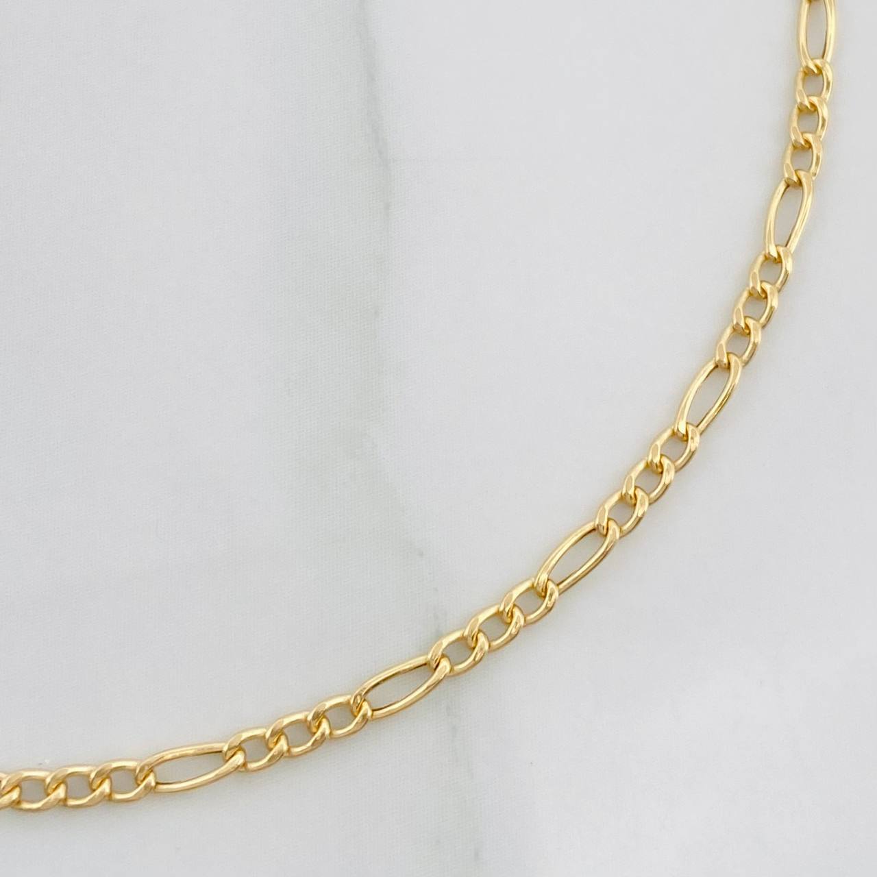 Pulso Figaro 0.7g / 7 1/2 in / 1.8mm Oro Amarillo 18K