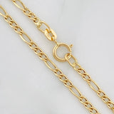 Pulso Figaro 1g / 7 3/4 in / 2.5mm Oro Amarillo 18K