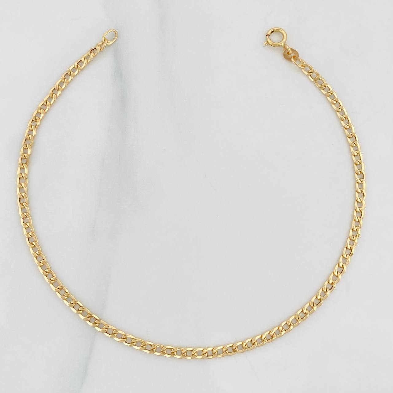 Pulso Cubano 1g / 7 1/2 in / 2.36mm Oro Amarillo 18K