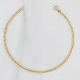 Pulso Cubano 1g / 7 1/2 in / 2.36mm Oro Amarillo 18K