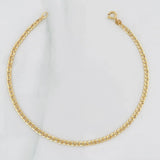 Pulso Cubano 0.8g / 7 3/4 in / 1.9mm Oro Amarillo 18K
