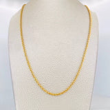 Cadena Lazo 2.3g / 16 in / 1.96mm Oro Amarillo 18K