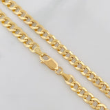 Cadena Cubana 9.9g / 24 in / 5.1mm Oro Amarillo 18K