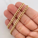 Cadena Cubana 7.3g / 24 in / 4.18mm Oro Amarillo 18K