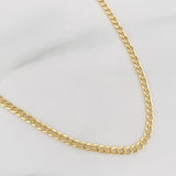 Cadena Cubana 2.15g / 18 in / 2.3mm Oro Amarillo 18K
