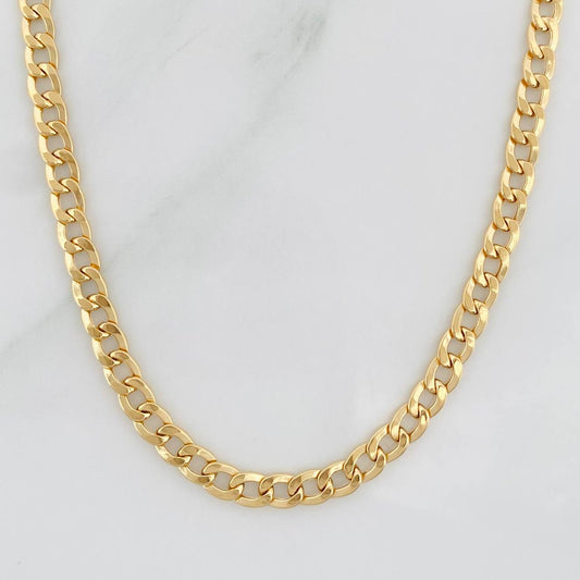 Cadena Cubana 3.25g / 18 in / 3.05mm Oro Amarillo 18K