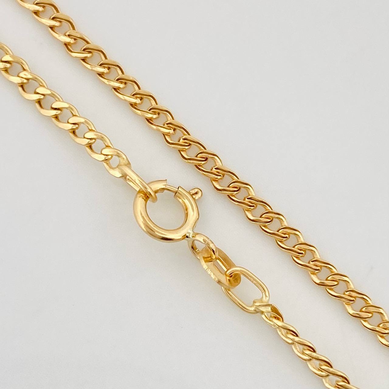 Cadena Cubana 1.8g / 18 in / 1.92mm Oro Amarillo 18K