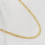 Cadena Figaro 3.55g / 20 in / 3.36mm Oro Amarillo 18K