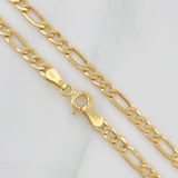 Cadena Figaro 3.55g / 20 in / 3.36mm Oro Amarillo 18K