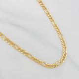 Cadena Fígaro 9.45g / 24 in / 4.28mm Oro Amarillo 18K