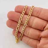 Cadena Fígaro 9.45g / 24 in / 4.28mm Oro Amarillo 18K